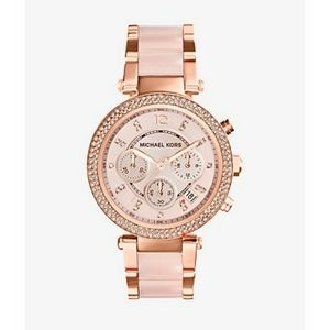 MICHAEL KORS Parker Rose Gold Blush Watch